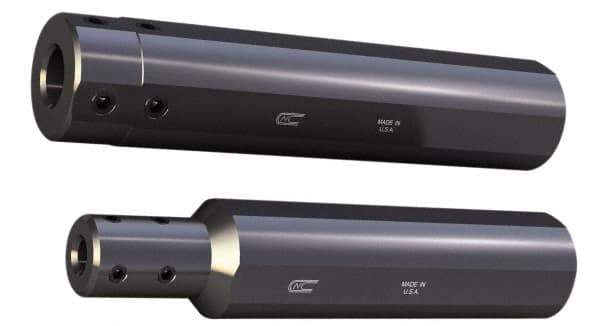 Global CNC Industries - 7/8" Bore Diam, 1-1/2" Shank Diam, Boring Bar Sleeve - 8" OAL, 3" Bore Depth - Exact Tool & Supply