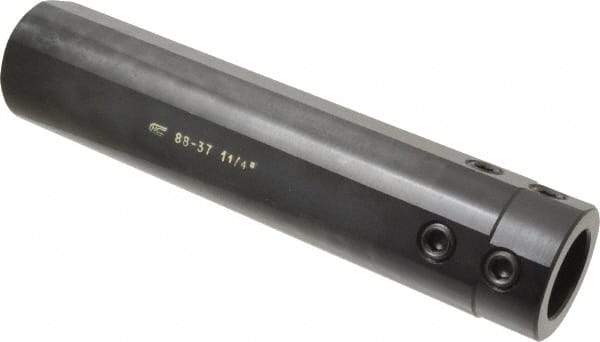 Global CNC Industries - 1-1/4" Bore Diam, 2" Shank Diam, Boring Bar Sleeve - 9" OAL, 3" Bore Depth - Exact Tool & Supply