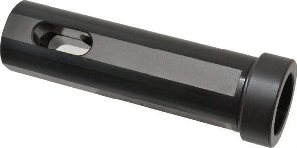 Global CNC Industries - MT4 Inside Morse Taper, Standard Morse Taper to Straight Shank - 5-3/4" OAL, Alloy Steel, Hardened & Ground Throughout - Exact Tool & Supply