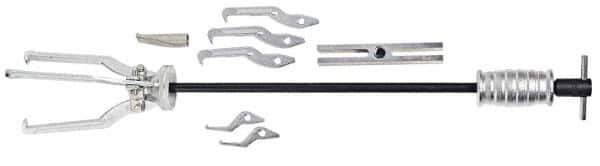 Proto - 10 Piece, 7" Spread, Hammer Puller Set - 3 Jaws, 6" Reach - Exact Tool & Supply