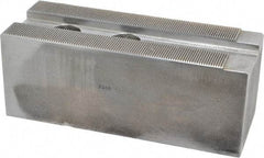 Atlas Workholding - 1.5mm x 60° Serrated Attachment, Square Soft Lathe Chuck Jaw - Steel, 1.69" Btw Mount Hole Ctrs, 6-1/2" Long x 2-1/2" Wide x 2-1/2" High, 0.866" Groove, M20mm Fastener - Exact Tool & Supply