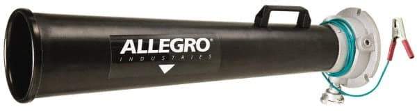 Allegro - 31-1/2 Inch Long, Plastic Venturi Style Pneumatic Blowers - 1/2 Inch NPT, 7.31 Inch Base Diameter, 7.37 Inch Face Diameter - Exact Tool & Supply