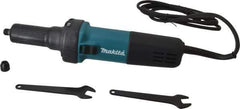 Makita - 1/4 Inch Collet, 25,000 RPM, Straight, Electric Die Grinder - 120 Volt, 3.5 Amp - Exact Tool & Supply