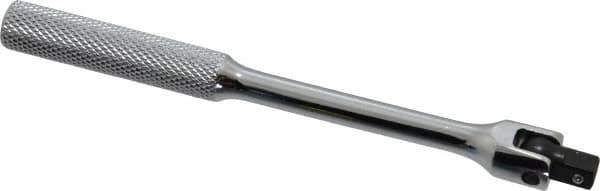 Proto - 1/4" Drive Flex Socket Handle - 5-3/4" OAL, Chrome Finish - Exact Tool & Supply