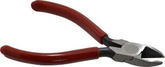 Proto - 4-7/16" OAL, Diagonal Cutter - 9/16" Jaw Length x 9/16" Jaw Width, Oval Head, Plastisol Handle - Exact Tool & Supply