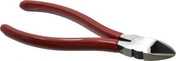 Proto - 6-1/16" OAL, Diagonal Cutter - 13/16" Jaw Length x 3/4" Jaw Width, Oval Head, Plastisol Handle - Exact Tool & Supply