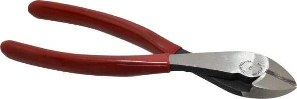 Proto - 7-5/16" OAL, Diagonal Cutter - 23/32" Jaw Length x 7/8" Jaw Width, Round Head, Plastisol Handle - Exact Tool & Supply