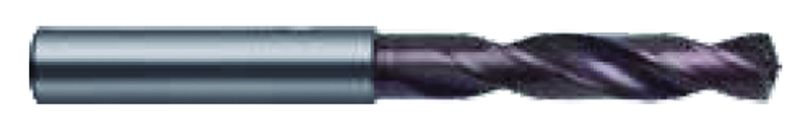 W Dia. - Carbide HP 3XD Drill-140° Point-Bright - Exact Tool & Supply