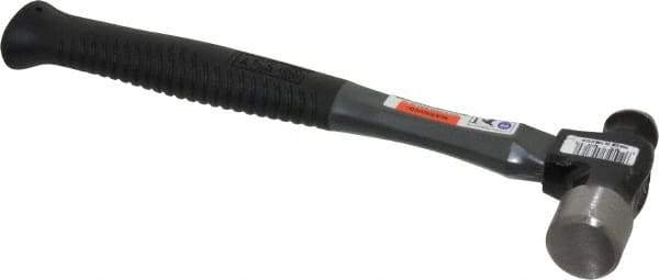 Stanley - 1 Lb Head High Carbon Steel Ball Pein Hammer - Graphite Handle, 12-3/4" OAL, Graphite with Rubber Grip - Exact Tool & Supply