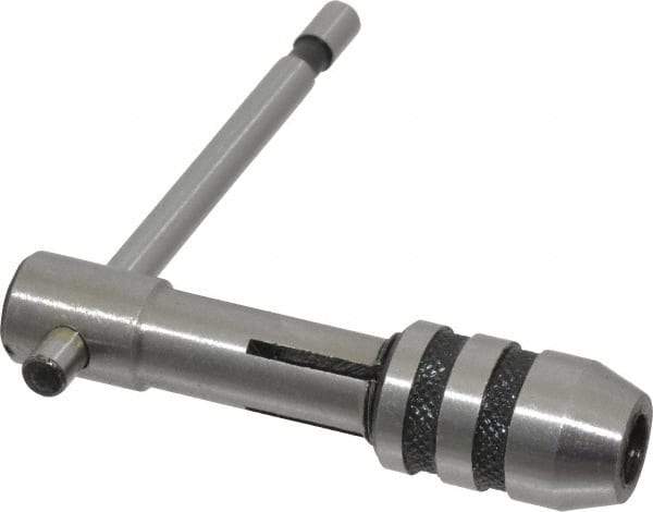 PEC Tools - 5/32 to 1/4" Tap Capacity, T Handle Tap Wrench - 3" Overall Length - Exact Tool & Supply