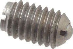 Gibraltar - 3/8-16, 0.187" Ball Diam, 5/8" Body Length, 0.048" Max Ball Reach, Threaded Ball Plunger - Stainless Steel Body, Stainless Steel Ball, 2.5 Lb Initial End Force, 5 Lb Final End Force, Locking Element - Exact Tool & Supply