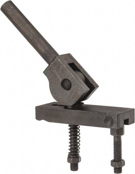 Value Collection - 3/8-16 Tap Size, Steel Strap Clamp Assembly - Center Cam, 5/8" Strap Thickness, 1" Travel, 4" Strap Len, 1-1/4" Strap Width - Exact Tool & Supply