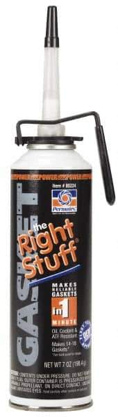 Permatex - 7-1/2 oz Instant Gasket Maker - -75 to 400°F, Black, Comes in PowerBead Pressurized Can - Exact Tool & Supply