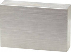 Mitutoyo - 0.9" Rectangular Steel Gage Block - Accuracy Grade 0, Includes Certificate of Inspection - Exact Tool & Supply