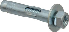 Red Head - 3/8" Diam, 3/8" Drill, 1-7/8" OAL, 2-3/4" Min Embedment Sleeve Concrete Anchor - Steel, Zinc-Plated Finish, Hex Nut Head, Hex Drive - Exact Tool & Supply
