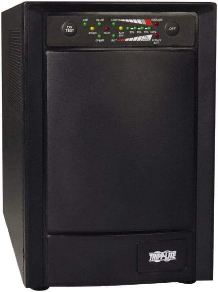 Tripp-Lite - 15 Amp, 750 VA, Tower Mount Online Backup Uninterruptible Power Supply - Backup 4 min with Full Load & 13 min with Half Load, 120 VAC Input & Output, 600 Watt Output, 1 Phases, 6 Outlets - Exact Tool & Supply