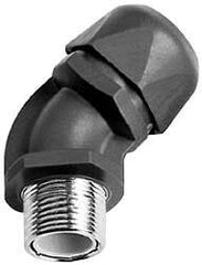 Murrplastik - 2" Trade, Nylon Compression Angled Liquidtight Conduit Connector - Noninsulated - Exact Tool & Supply