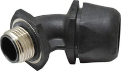 Murrplastik - 1/2" Trade, Nylon Compression Angled Liquidtight Conduit Connector - Noninsulated - Exact Tool & Supply