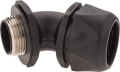 Murrplastik - 1" Trade, Nylon Compression Angled Liquidtight Conduit Connector - Noninsulated - Exact Tool & Supply