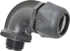 Murrplastik - 1/2" Trade, Nylon Compression Angled Liquidtight Conduit Connector - Noninsulated - Exact Tool & Supply