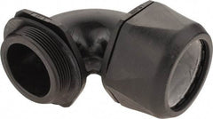 Murrplastik - 2" Trade, Nylon Compression Angled Liquidtight Conduit Connector - Noninsulated - Exact Tool & Supply