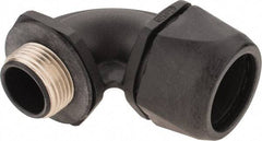 Murrplastik - 3/4" Trade, Nylon Compression Angled Liquidtight Conduit Connector - Noninsulated - Exact Tool & Supply