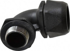 Murrplastik - 1" Trade, Nylon Compression Angled Liquidtight Conduit Connector - Noninsulated - Exact Tool & Supply