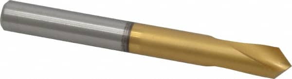 Guhring - 3/8" Body Diam, 90°, 89mm OAL, High Speed Steel Spotting Drill - Exact Tool & Supply