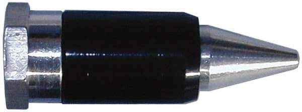 Coilhose Pneumatics - Blow Gun Safety High Flow Nozzle - 1/2-27 UNS, 2" Long, Aluminum - Exact Tool & Supply