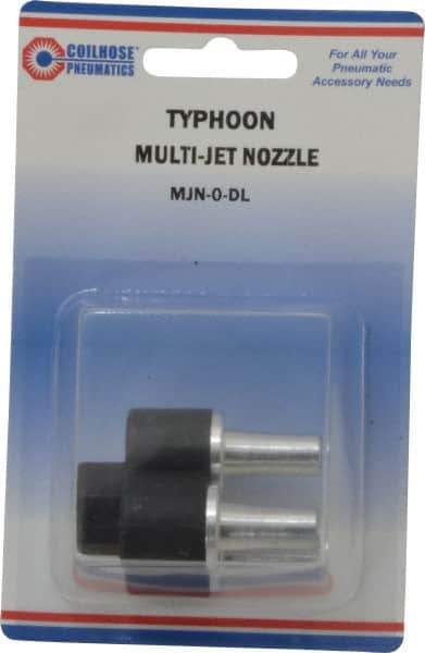 Coilhose Pneumatics - Blow Gun Multi-Jet Nozzle - 1/2-27 UNS, 2" Long - Exact Tool & Supply