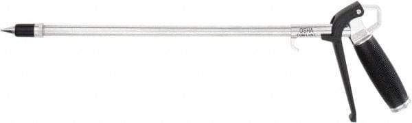 Coilhose Pneumatics - 150 Max psi High Force Aluminum Tip Pistol Grip Blow Gun - 1/4 NPT, 12" Tube Length, Aluminum - Exact Tool & Supply