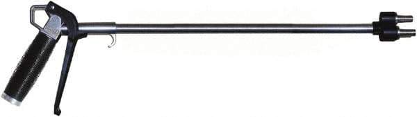 Coilhose Pneumatics - 150 Max psi High Flow Multi-Jet Nozzle Pistol Grip Blow Gun - 3/8 NPT, 24" Tube Length, Aluminum - Exact Tool & Supply