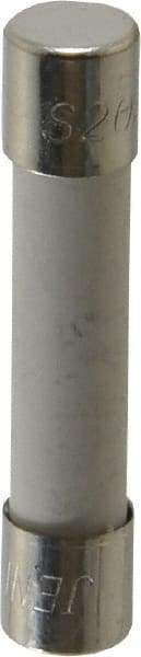 Ferraz Shawmut - 250 VAC, 20 Amp, Time Delay Miniature Ceramic Fuse - Clip Mount, 1-1/4" OAL, 1/4" Diam - Exact Tool & Supply