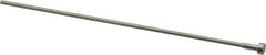 Gibraltar - 3/32" Pin Diam, 1/4" Head Diam x 1/8" Head Height, 6" OAL, Shoulder Ejector Pin - Steel, 5-1/2" Pin Length - Exact Tool & Supply