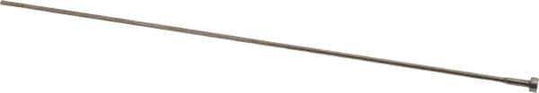 Gibraltar - 3/32" Pin Diam, 1/4" Head Diam x 1/8" Head Height, 10" OAL, Shoulder Ejector Pin - Steel, 9-1/2" Pin Length - Exact Tool & Supply