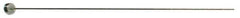 Gibraltar - 9/32" Pin Diam, 7/16" Head Diam x 1/4" Head Height, 25" OAL, Straight Ejector Pin - Steel, 24-3/4" Pin Length - Exact Tool & Supply