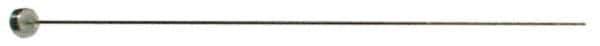 Gibraltar - 9/64" Pin Diam, 1/4" Head Diam x 1/8" Head Height, 10" OAL, Straight Ejector Pin - Steel, 9-7/8" Pin Length - Exact Tool & Supply