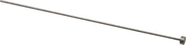 Gibraltar - 1/16" Pin Diam, 1/4" Head Diam x 1/8" Head Height, 6" OAL, Straight Ejector Pin - Steel, 5-7/8" Pin Length - Exact Tool & Supply