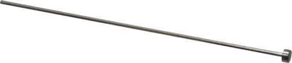 Gibraltar - 5/64" Pin Diam, 1/4" Head Diam x 1/8" Head Height, 6" OAL, Straight Ejector Pin - Steel, 5-7/8" Pin Length - Exact Tool & Supply