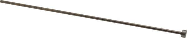 Gibraltar - 3/32" Pin Diam, 1/4" Head Diam x 1/8" Head Height, 6" OAL, Straight Ejector Pin - Steel, 5-7/8" Pin Length - Exact Tool & Supply