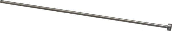 Gibraltar - 7/64" Pin Diam, 1/4" Head Diam x 1/8" Head Height, 6" OAL, Straight Ejector Pin - Steel, 5-7/8" Pin Length - Exact Tool & Supply