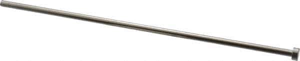 Gibraltar - 7/32" Pin Diam, 13/32" Head Diam x 3/16" Head Height, 10" OAL, Straight Ejector Pin - Steel, 9-13/16" Pin Length - Exact Tool & Supply
