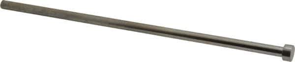 Gibraltar - 5/16" Pin Diam, 1/2" Head Diam x 1/4" Head Height, 10" OAL, Straight Ejector Pin - Steel, 9-3/4" Pin Length - Exact Tool & Supply