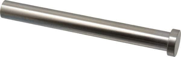 Gibraltar - 5/8" Pin Diam, 7/8" Head Diam x 1/4" Head Height, 6" OAL, Straight Ejector Pin - Steel, 5-3/4" Pin Length - Exact Tool & Supply