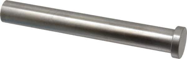 Gibraltar - 3/4" Pin Diam, 1" Head Diam x 1/4" Head Height, 6" OAL, Straight Ejector Pin - Steel, 5-3/4" Pin Length - Exact Tool & Supply