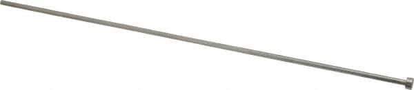 Made in USA - 1/8" Pin Diam, 1/4" Head Diam x 1/8" Head Height, 10" OAL, Hard Core Pin - Steel, 9-7/8" Pin Length - Exact Tool & Supply
