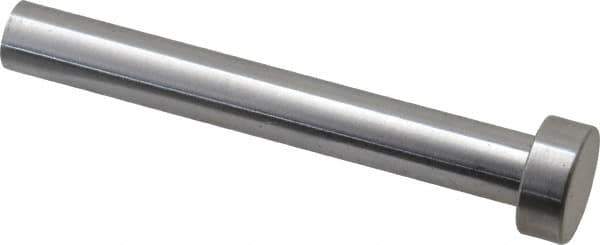 Gibraltar - 3/8" Pin Diam, 5/8" Head Diam x 1/4" Head Height, 3" OAL, Hard Core Pin - Steel, 2-3/4" Pin Length - Exact Tool & Supply