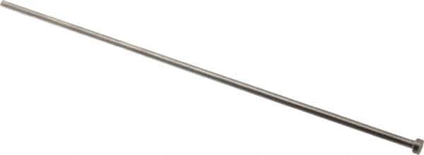 Gibraltar - 4.5mm Pin Diam, 8mm Head Diam x 3mm Head Height, 250mm OAL, Straight Ejector Pin - Steel, 247mm Pin Length - Exact Tool & Supply