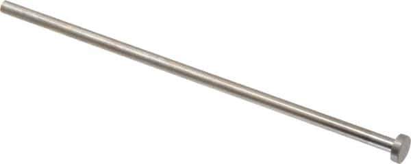 Gibraltar - 5mm Pin Diam, 10mm Head Diam x 3mm Head Height, 160mm OAL, Straight Ejector Pin - Steel, 157mm Pin Length - Exact Tool & Supply