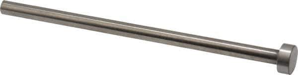 Gibraltar - 6mm Pin Diam, 12mm Head Diam x 5mm Head Height, 125mm OAL, Straight Ejector Pin - Steel, 120mm Pin Length - Exact Tool & Supply